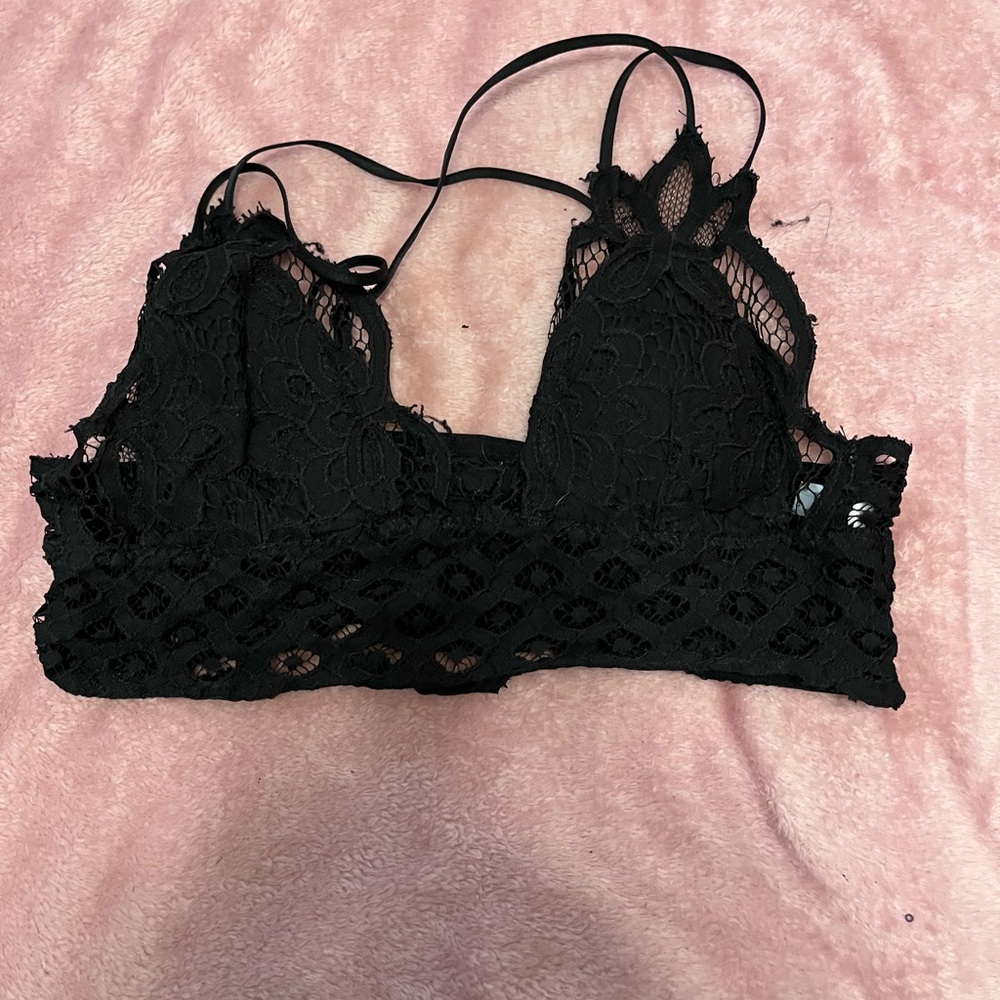 Three Bird Nest Black Lace Bralette